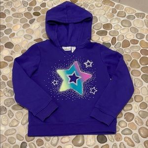 Jumping Beans Girls Purple Hoodie Size 6 EUC